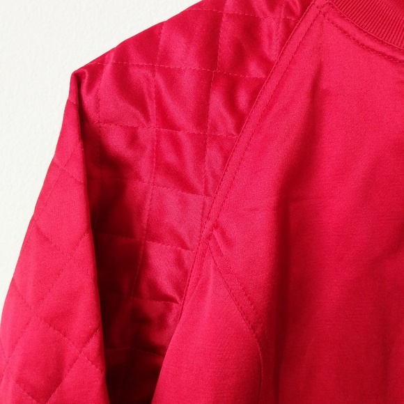 VTG Bill Blass Jeans satin bomber jacket - Picture 7 of 8